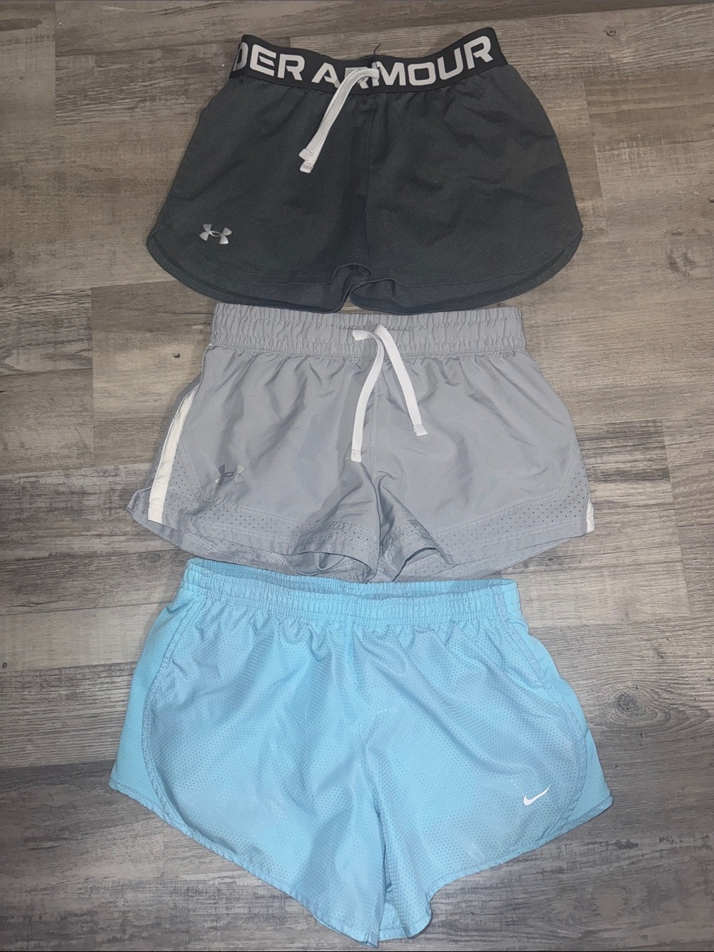 YOUTH SET OF 3 ATHLETIC SHORTS